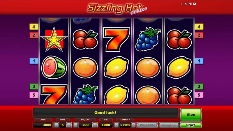 Sizzling Hot Deluxe slots demo