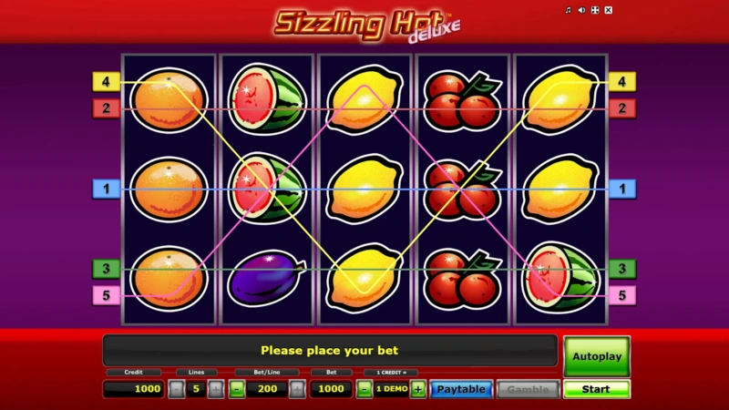 Sizzling Hot Deluxe slot demo